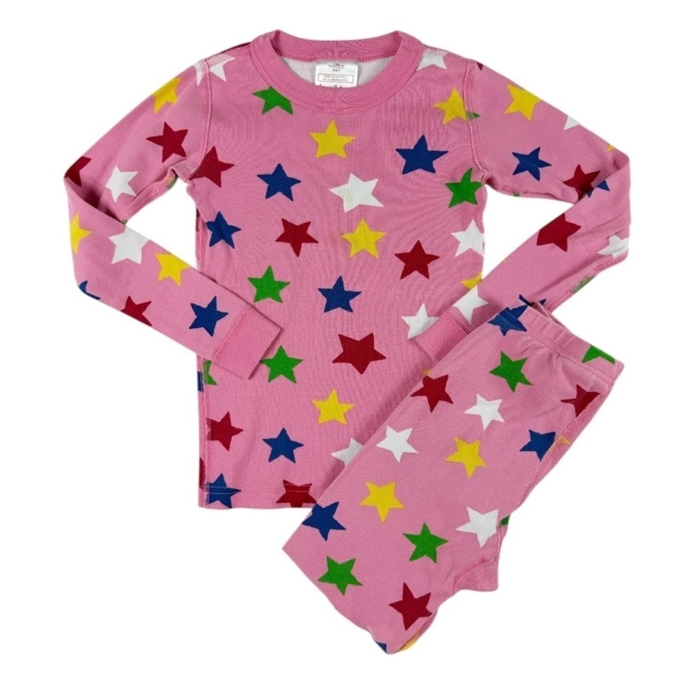 Hanna Andersson Colorful Star Kids Pajamas size 6-7 years